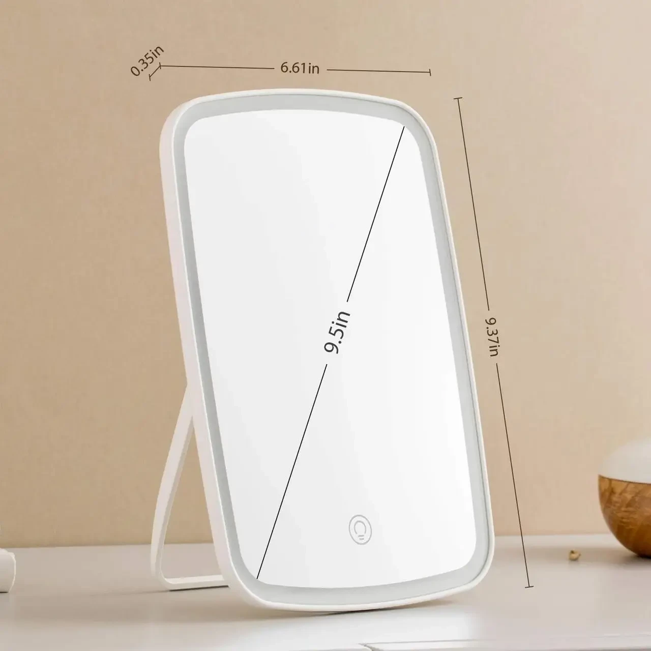 Настільне дзеркало для макіяжу NEZZOE з LED-підсвіткою і сенсорним керуванням, акумулятор LY-522