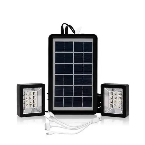 Прожектор із сонячною панеллю та 2 лампами 6v3w EP-05