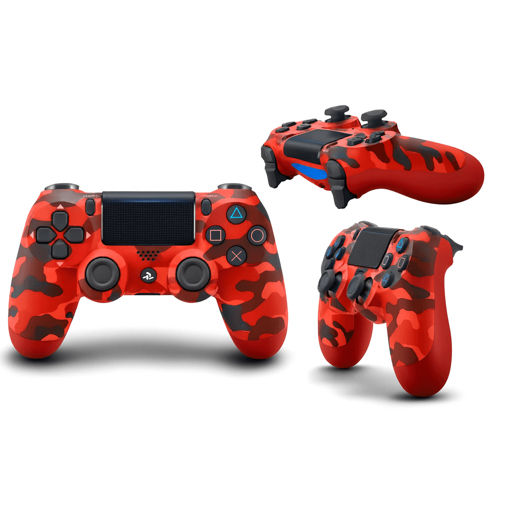 Бездротовий геймпад Червоний камуфляж для PS4 P4 Wireless Controller Bluetooth вібрація