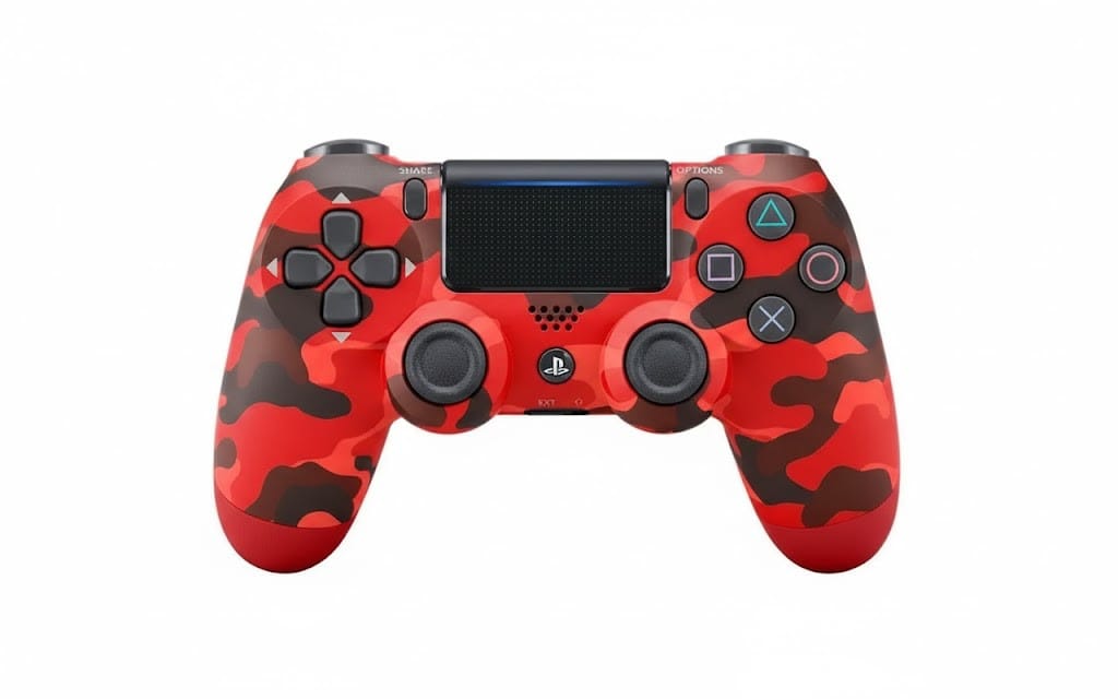 Бездротовий геймпад Червоний камуфляж для PS4 P4 Wireless Controller Bluetooth вібрація