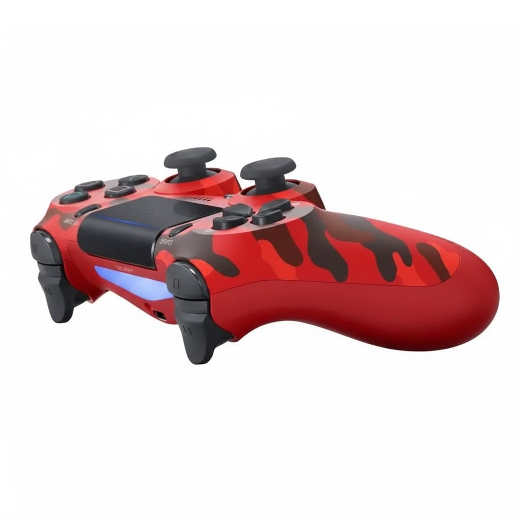 Бездротовий геймпад Червоний камуфляж для PS4 P4 Wireless Controller Bluetooth вібрація