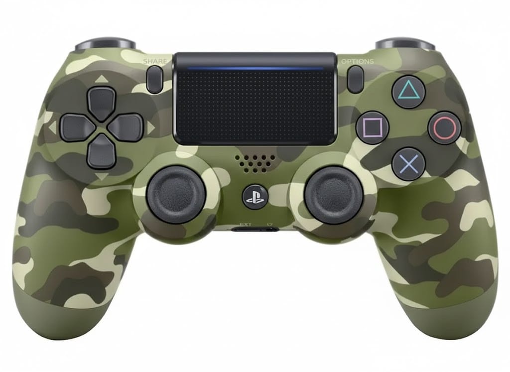 Джойстик ігровий для консолі Сірий камуфляж PS4/PC із сенсорною панеллю й акумулятором