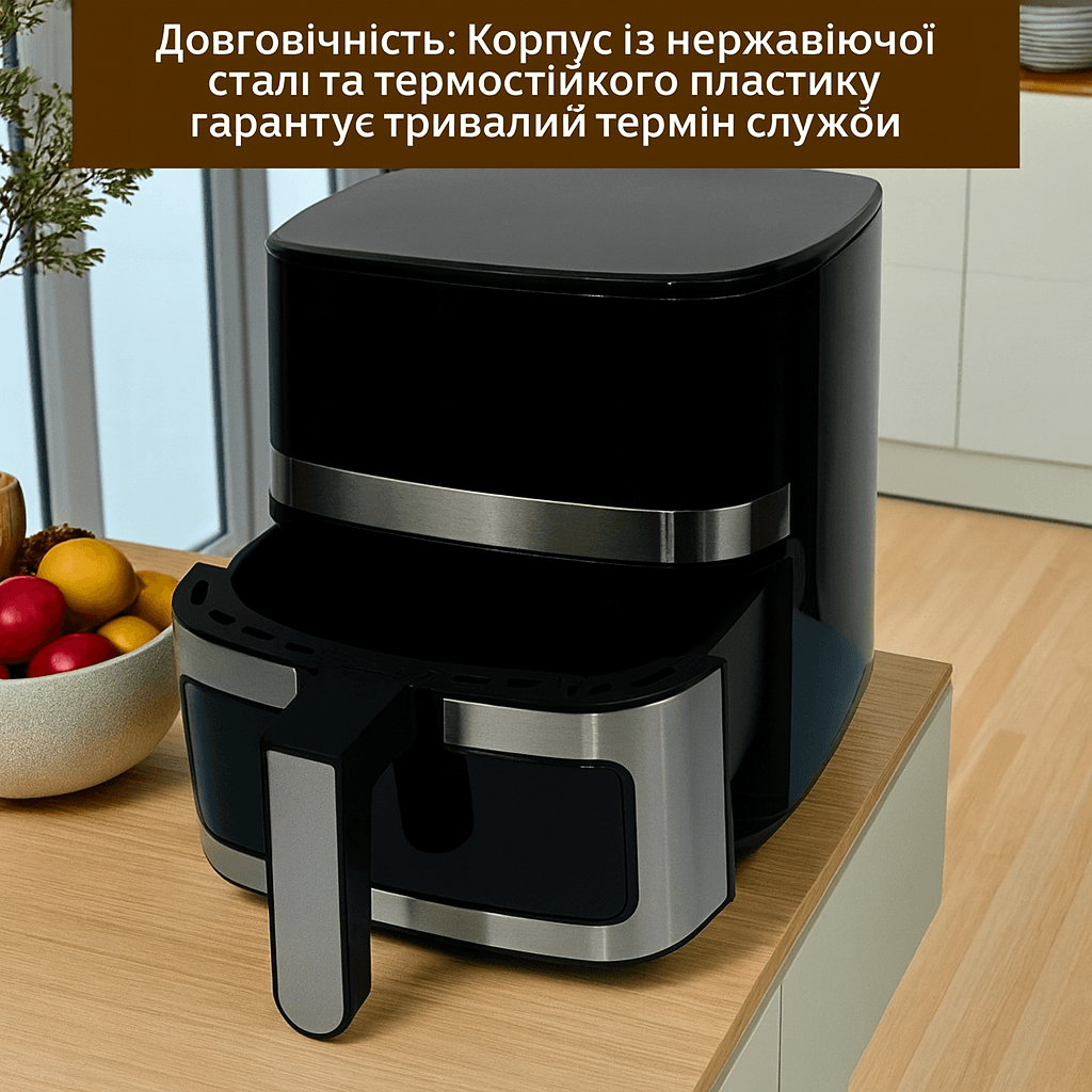 Аерофритюрниця Crownberg CB-5552 5,5 л 2000 Вт сенсорна мультипіч без олії