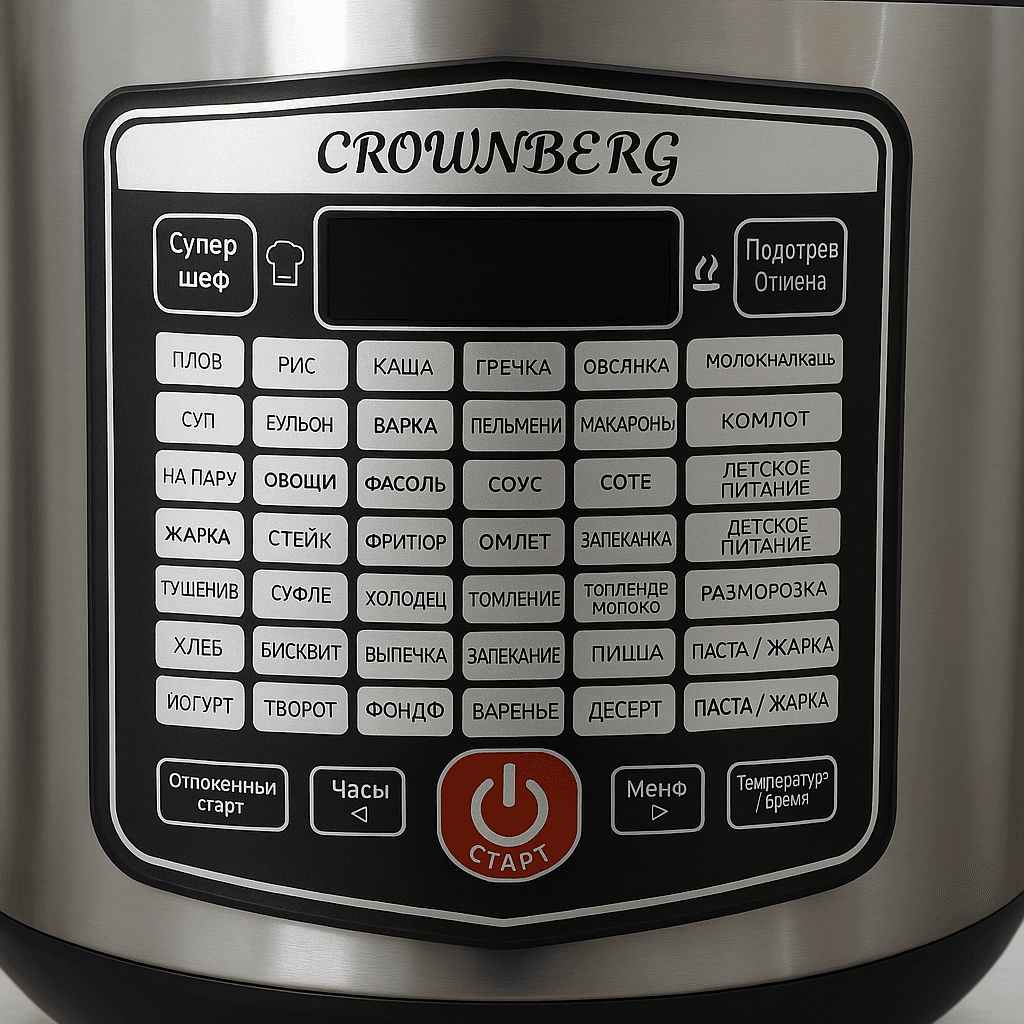 Мультиварка Crownberg CB-5527 42 програми 5 л 1000 Вт електронне керування