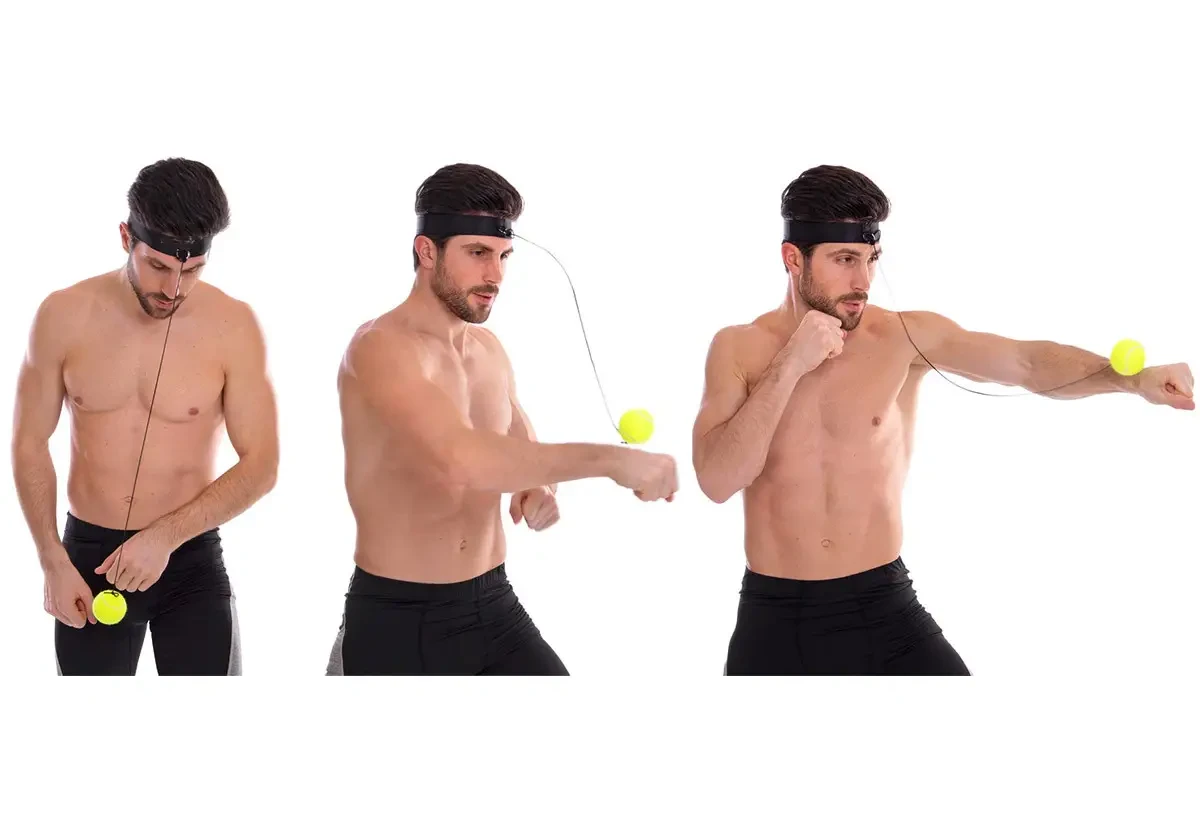 Тренажер для боксу боксерський м’яч з пов’язкою на голову для поліпшення координації та реакції