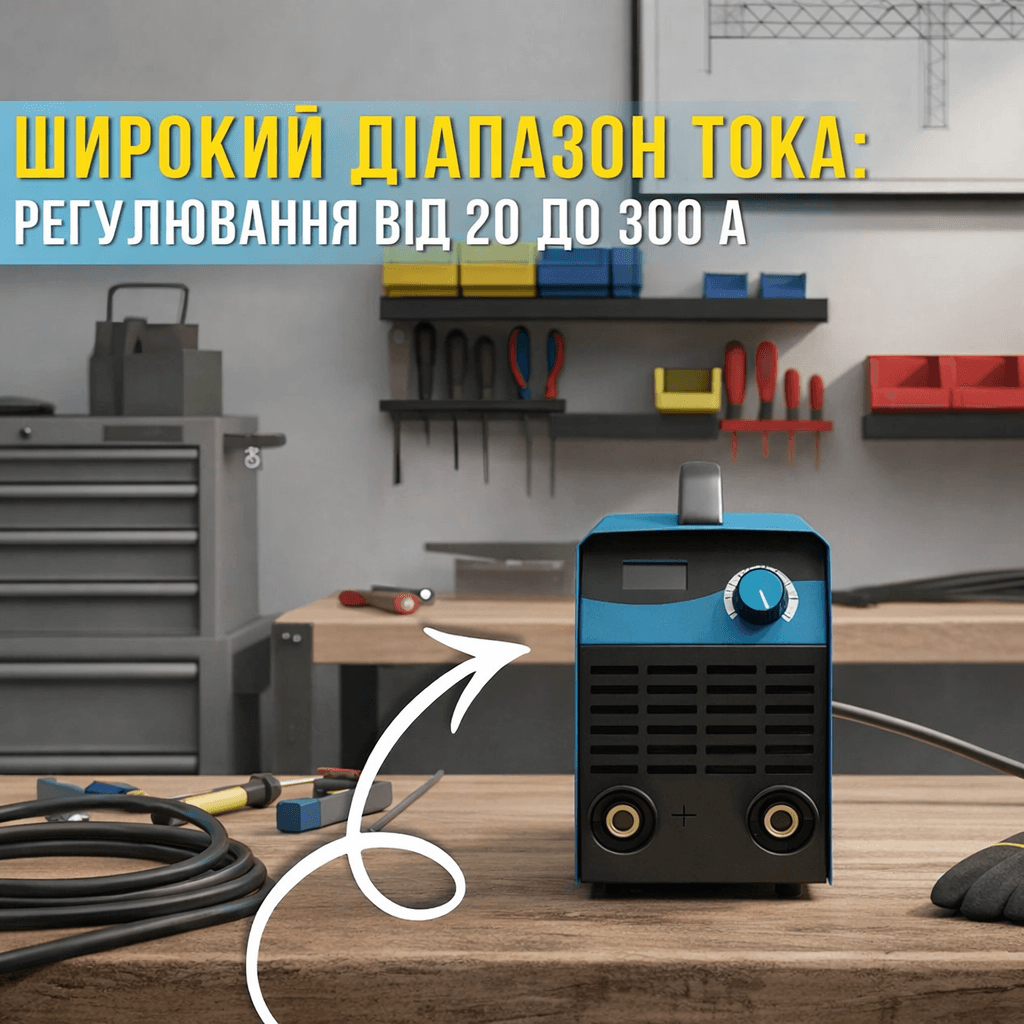 Інверторний зварювальний апарат з цифровим дисплеєм Vollyx VOL-MM-300 220 V