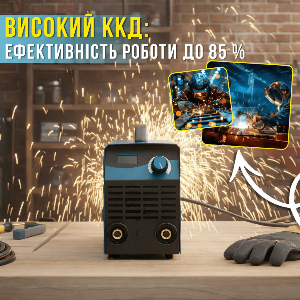 Інверторний зварювальний апарат з цифровим дисплеєм Vollyx VOL-MM-300 220 V