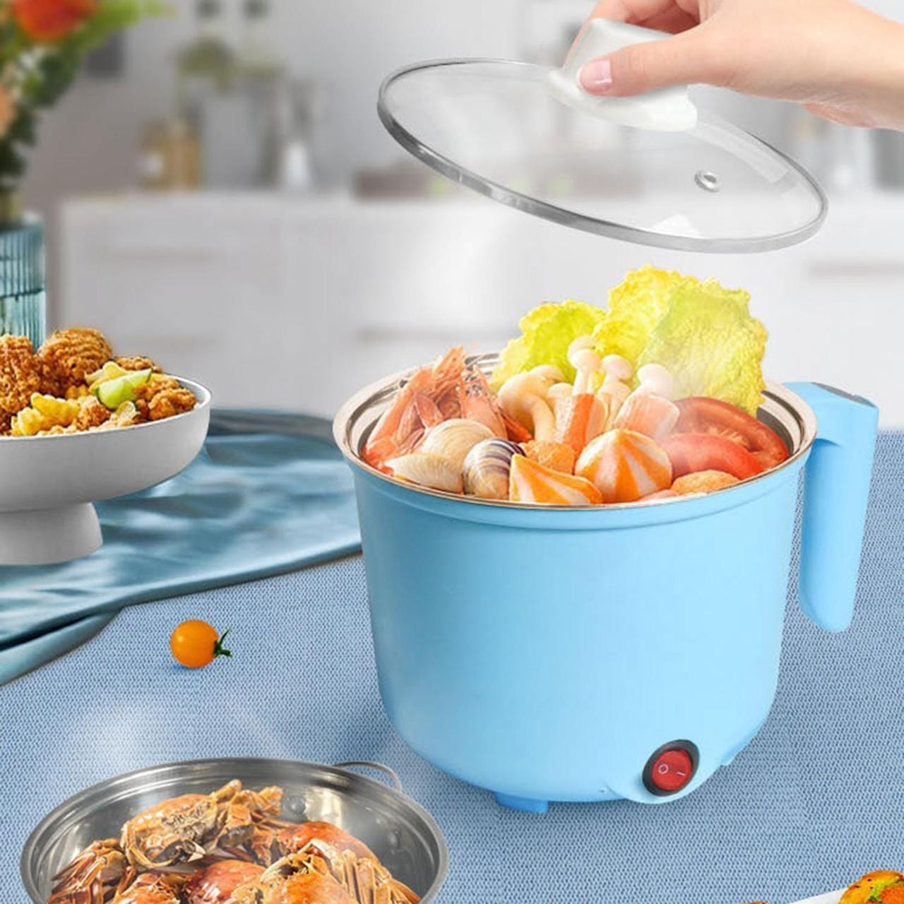 Міні електрична каструля Rice Cooker, багатофункційний електричний горщик