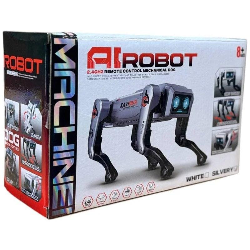 Інтерактивний робот-собака на радіокеруванні AI Robot Grey