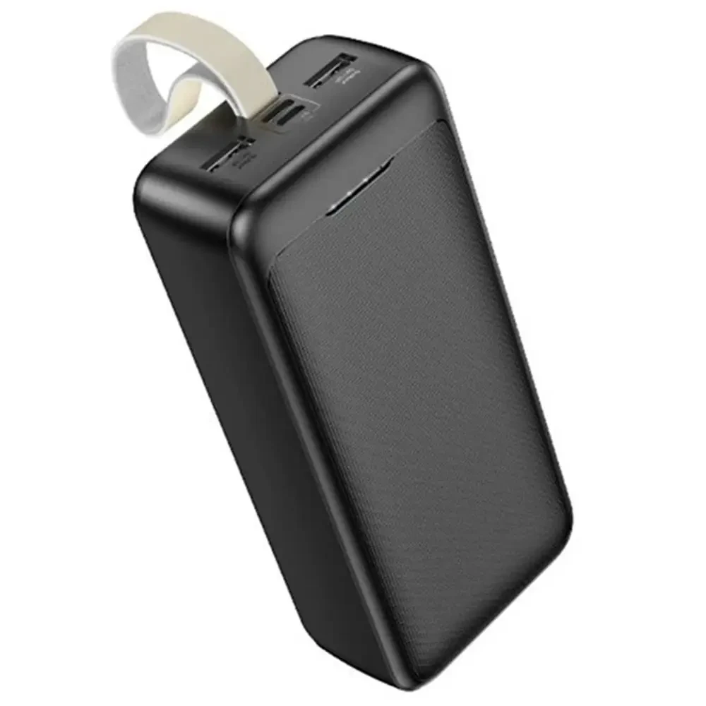Повербанк Awei J111B 50000 mAh, 22.5W — портативний зовнішній акумулятор з швидкою зарядкою, 3 виходи, Li-Pol, чорний