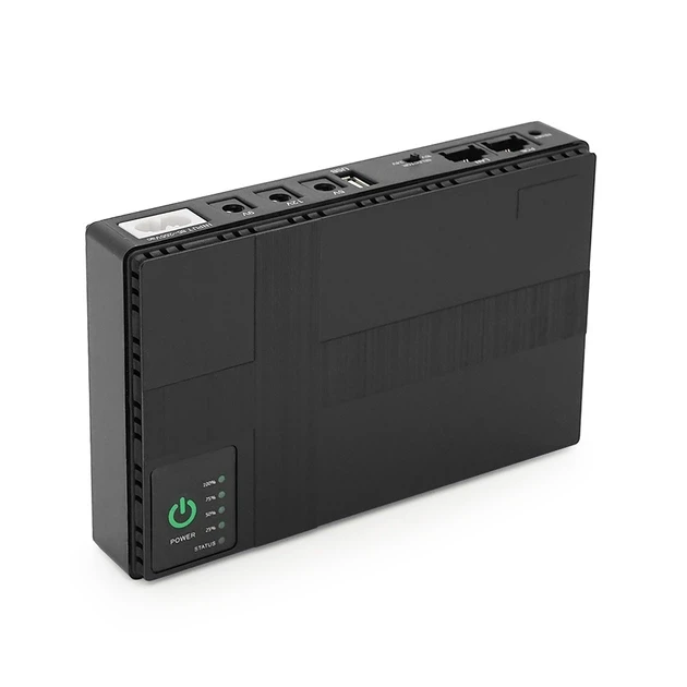 Джерело Безперебійного Живлення DC UPS для роутера, ONU, камер – 5V/9V/12V, багатофункціональний портативний UPS з USB та кабелями