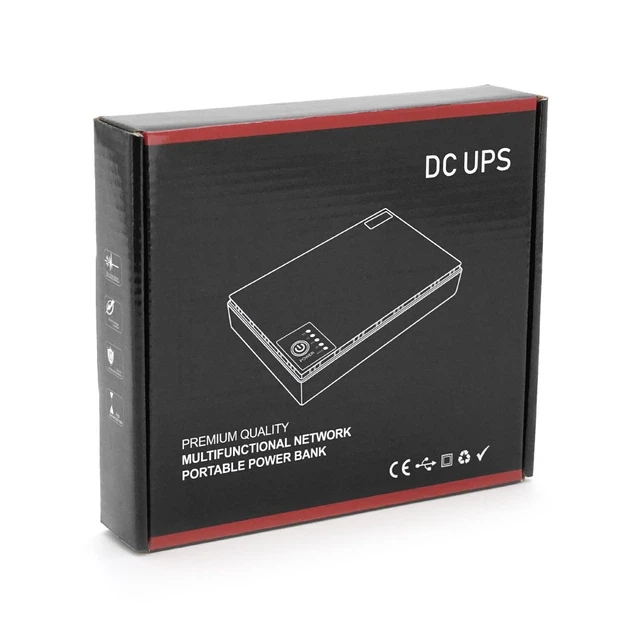 Джерело Безперебійного Живлення DC UPS для роутера, ONU, камер – 5V/9V/12V, багатофункціональний портативний UPS з USB та кабелями