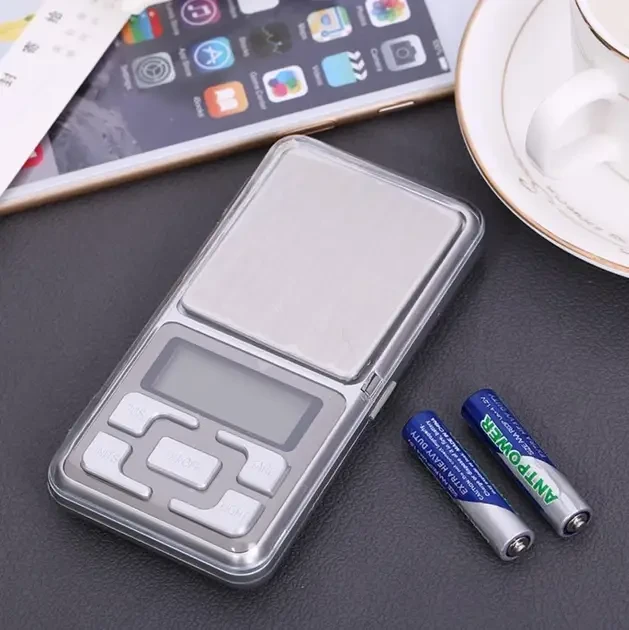 Ювелірні електронні ваги до 500 г, точність 0,01 г, LCD-дисплей із підсвіткою, портативні мініваги для золота, каміння та дрібних