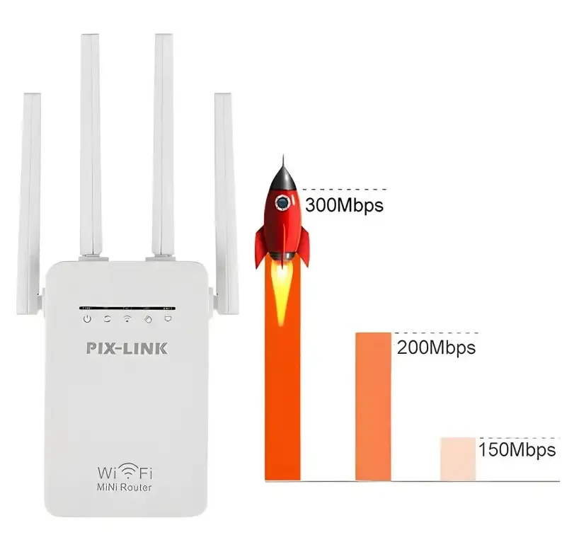Wi-Fi репитер WR09WIFI, підсилювач бездротового сигналу, режим Repeater/AP, розширення зони покриття Wi-Fi