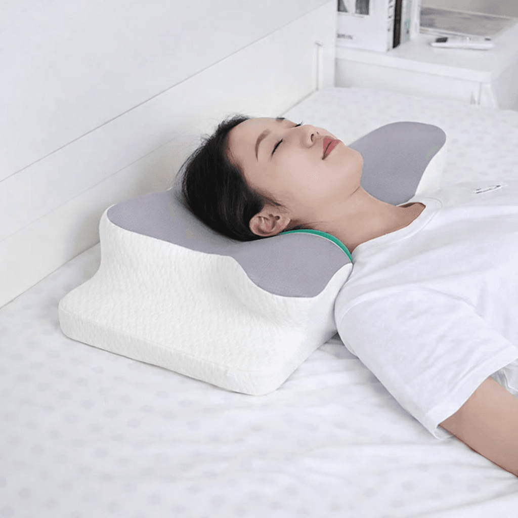 Ортопедична подушка для сну Метелик з ефектом пам’яті Memory Foam 50х30 см. Анатомічна подушка під шию