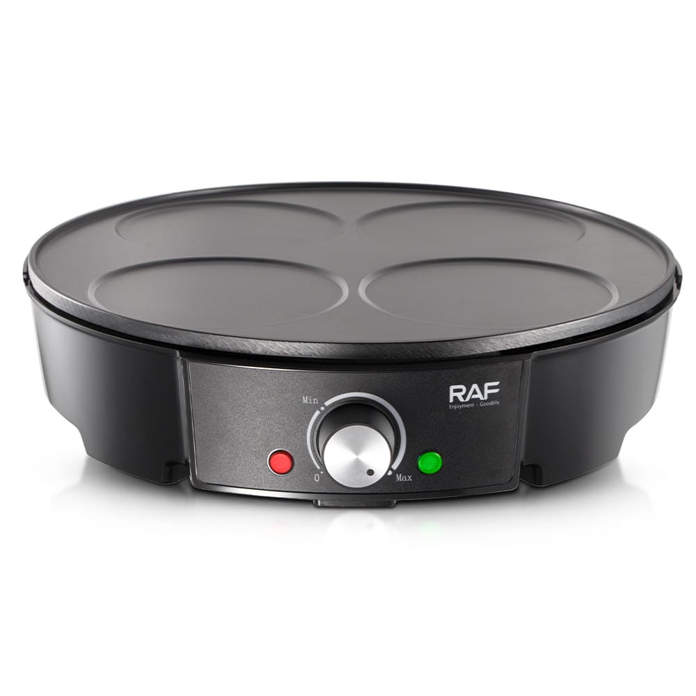 Електрична млинець для панкейків та оладок RAF R.2508 1200 Вт на 4 диски з антипригарним покриттям