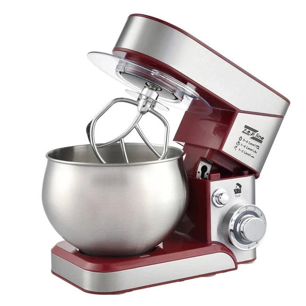 Планетарний міксер тістоміс Zepline ZP-105 стаціонарний із металевою чашею 3500 Вт.