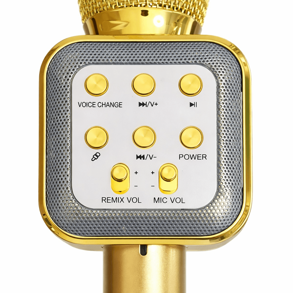 Караоке-мікрофон Bluetooth DM WS1818 з динаміками бездротова колонка мікрофон для співу Жовтий