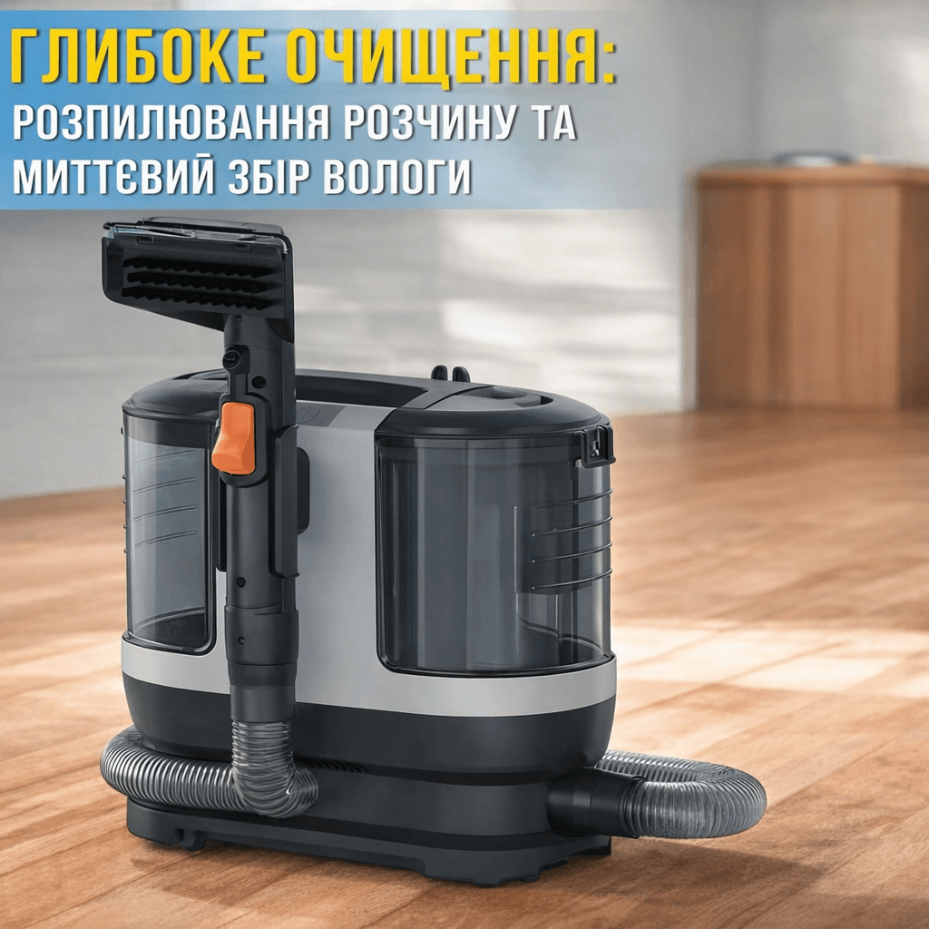 Пилосос-плямовивідник для вологого чищення текстилю, килимів і меблів Germatic JSC-501 1000W