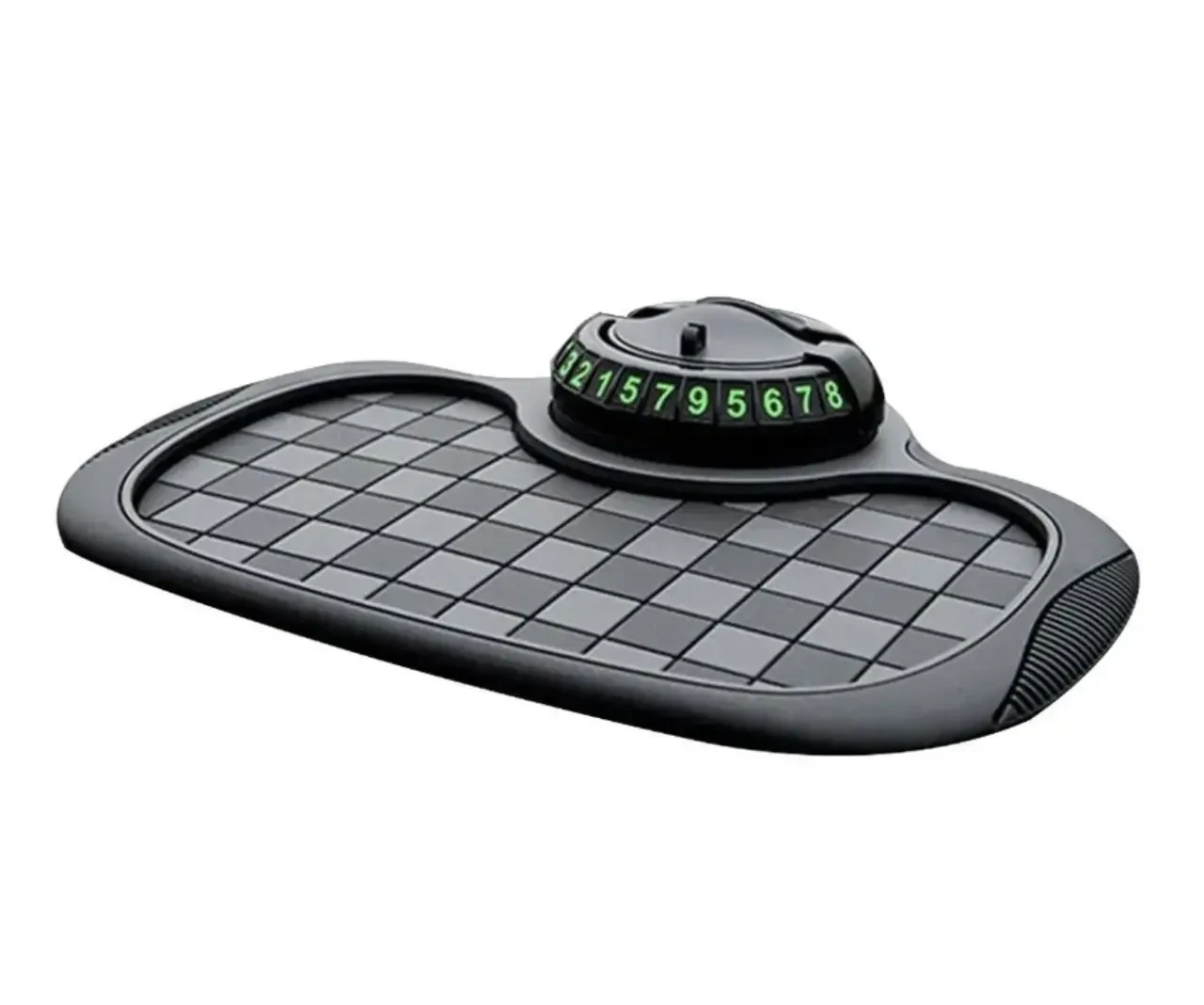 Багатофункціональний автомобільний килимок 3-в-1 з тримачем телефона та паркувальною табличкою для панелі авто