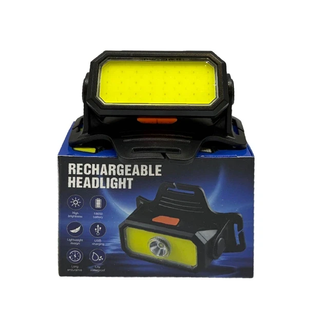 Налобний світлодіодний ліхтар Bailong BL-5120 з акумулятором 18650, USB-зарядкою, 6 режимами та регульованим кутом нахилу