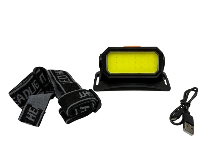 Налобний світлодіодний ліхтар Bailong BL-5120 з акумулятором 18650, USB-зарядкою, 6 режимами та регульованим кутом нахилу