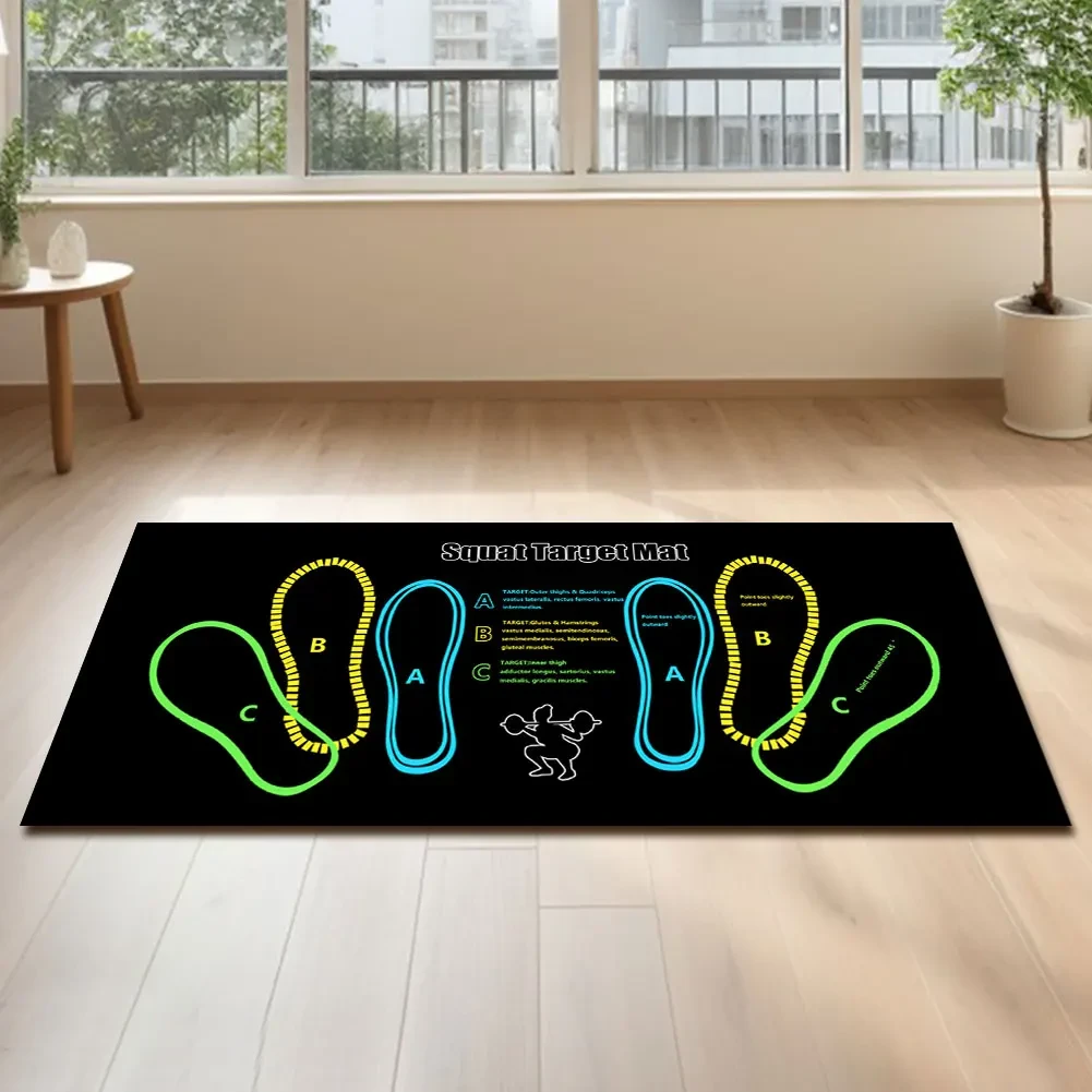 Килимок для присідань зі штучної шкіри, м’який амортизувальний килимок для вправ на колінах, універсальний фітнес-килимок