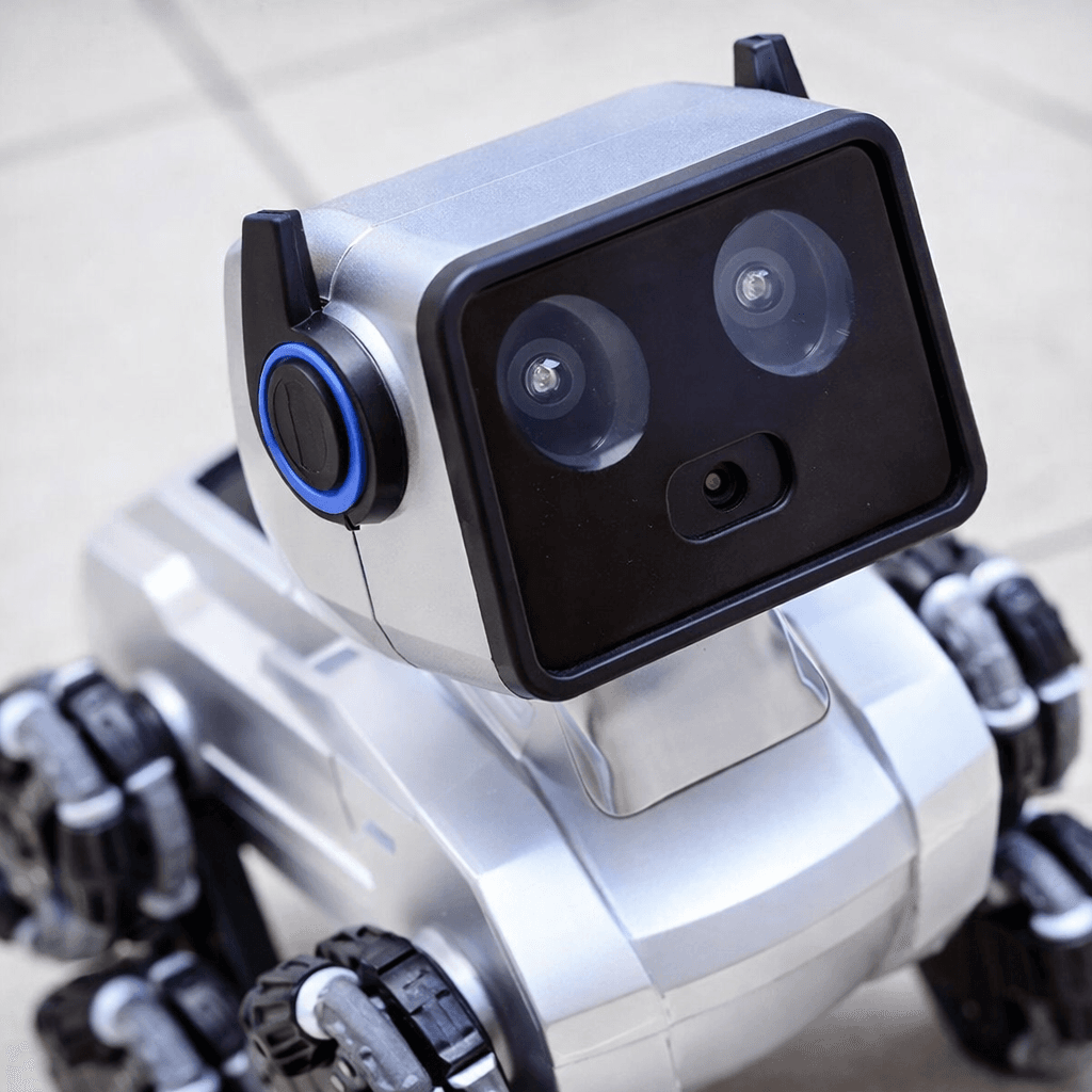 Робот-собака Stunt Robot Dog H29-1 на радіокеруванні з LED-підсвіткою й 8 колесами Mecanum
