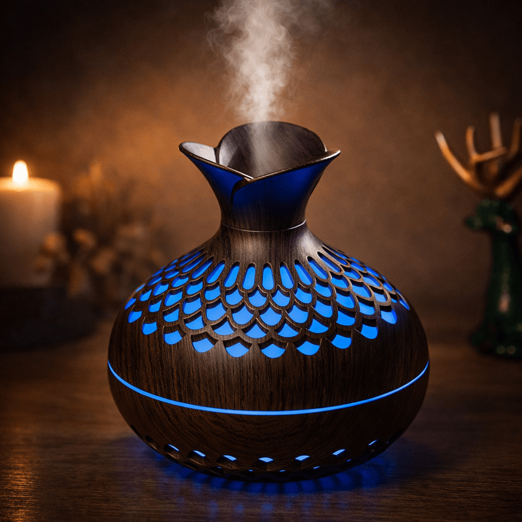 Cool Mist Humidifier 300 мл — портативний ультразвуковий зволожувач повітря із 7-колірною LED-підсвіткою