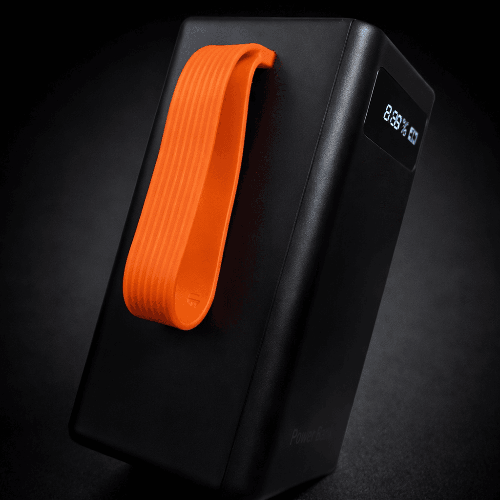 Повербанк AND JS-658 100000 mAh з дисплеєм, 4×USB, Type-C, MicroUSB + ліхтарик