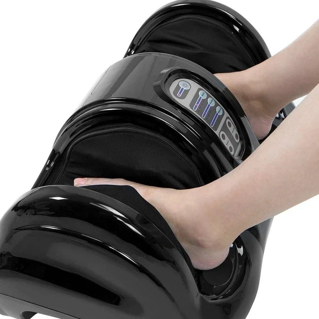 Електричний масажер для ступень ніг «Foot Massager Bliss» з вібромасажем, акупунктурою й дистанційним керуванням