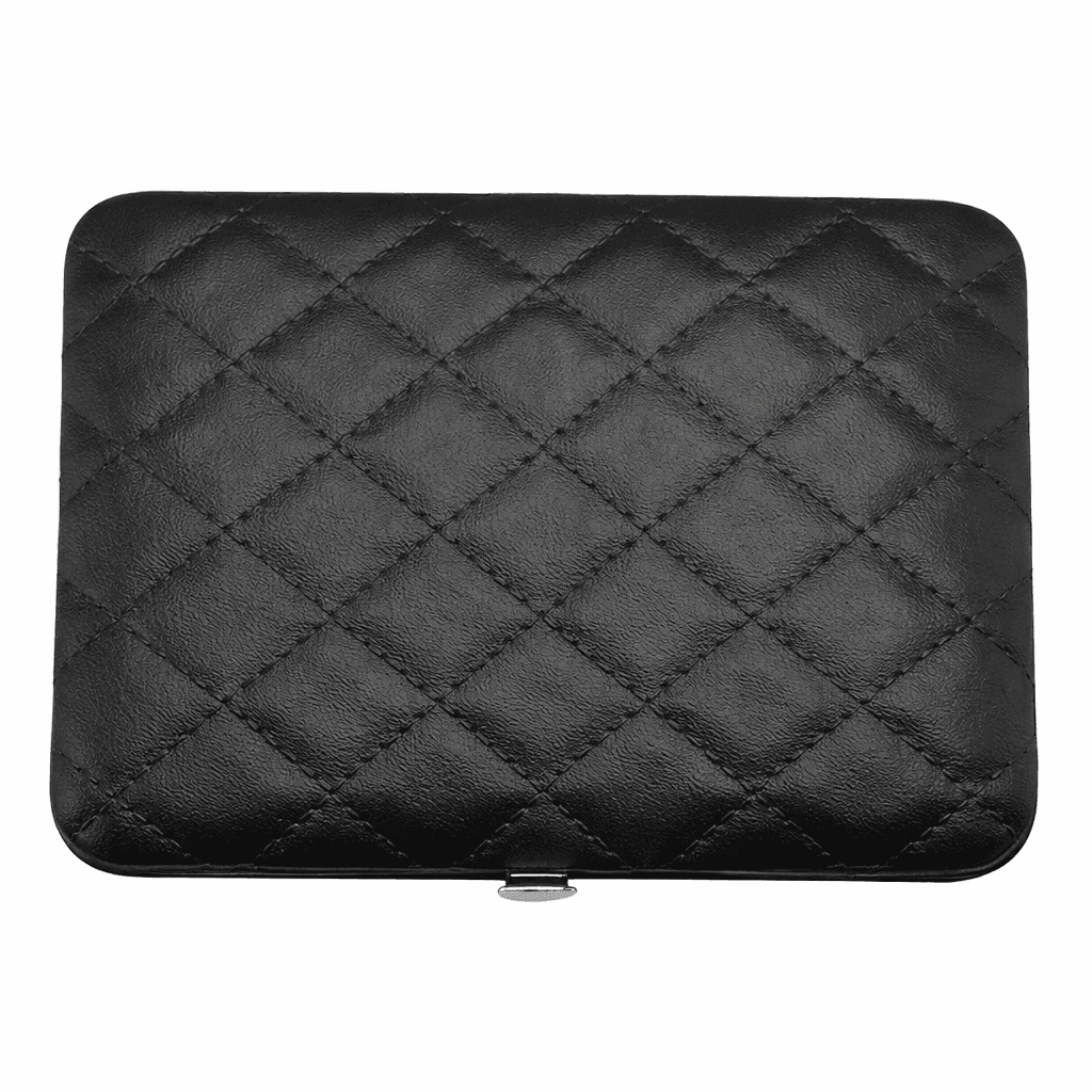 Професійний манікюрно-педикюрний набір з 20 інструментів у чорному футлярі