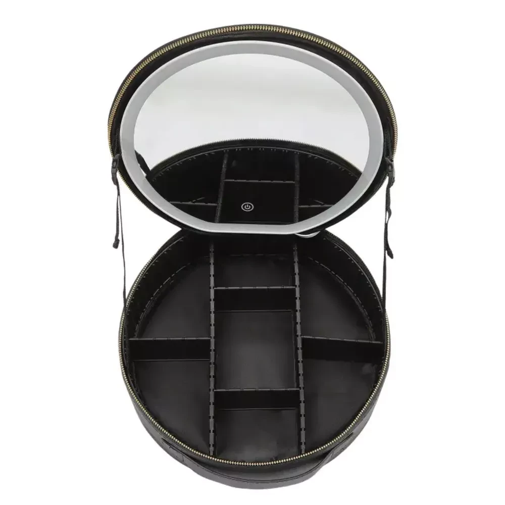 Органайзер-косметичка Niceland з LED-дзеркалом і регульованими відділеннями