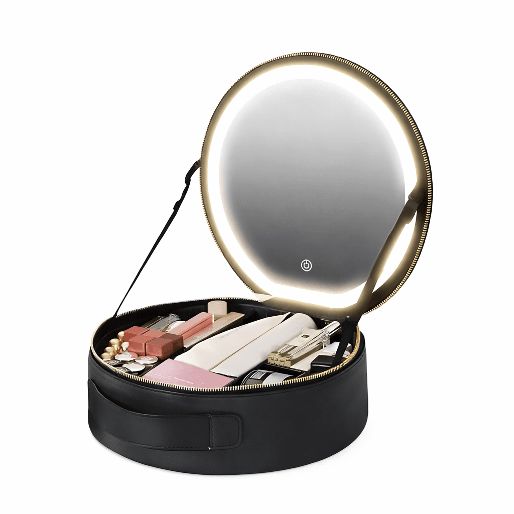 Органайзер-косметичка Niceland з LED-дзеркалом і регульованими відділеннями