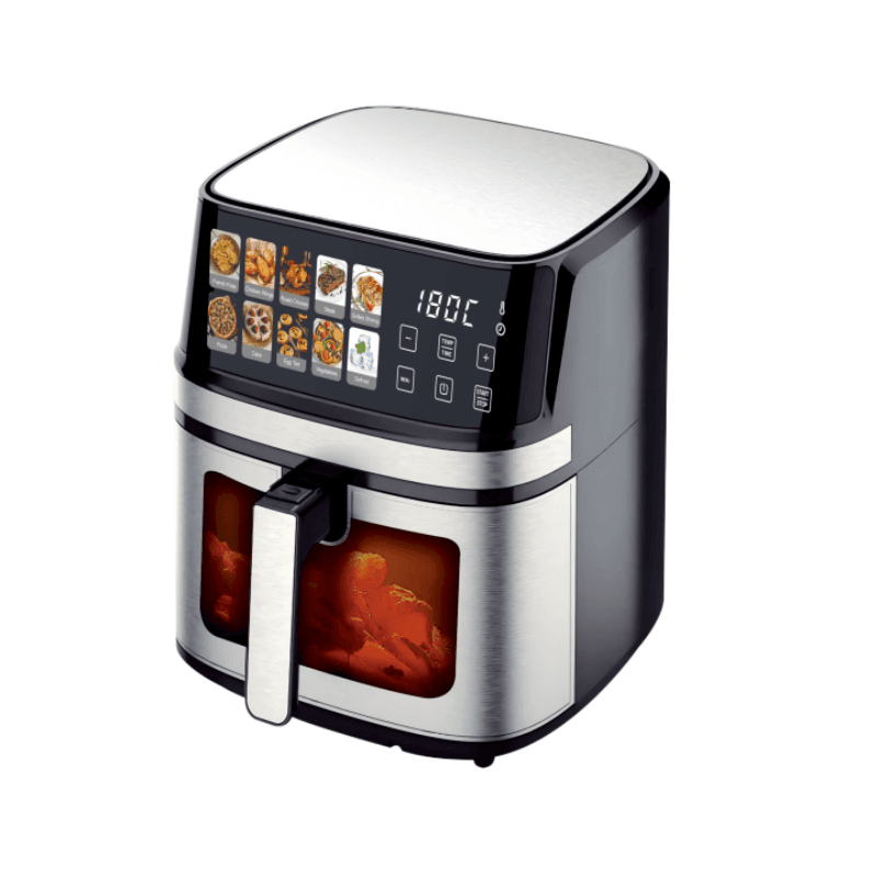 Аерогриль-аерофритюрниця Prime Kitchen AF8005ETG 12,5 л, 4400 Вт, з подвійними нагрівальними елементами та сенсорним керуванням