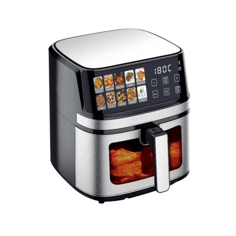 Аерогриль-аерофритюрниця Prime Kitchen AF8005ETG 12,5 л, 4400 Вт, з подвійними нагрівальними елементами та сенсорним керуванням