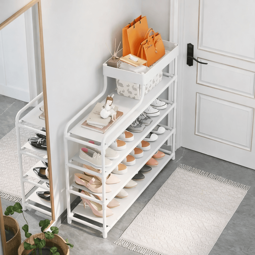 Металева взута-етажерка для взуття Shoe Rack — полиця для передпокою, компактна та міцна