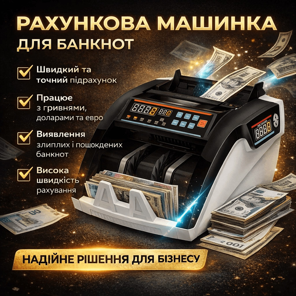 Лічило для купюр із функцією автоматичного підрахунку та детекції 206