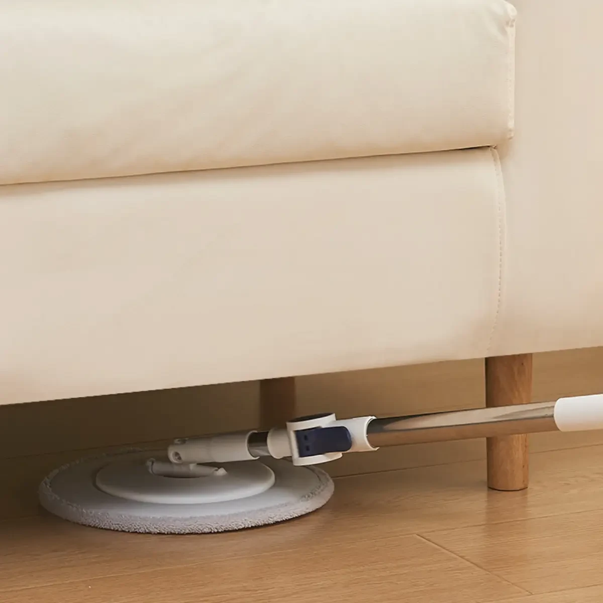 Кругла швабра NEW з телескопічною ручкою, відром і обертовою системою віджиму