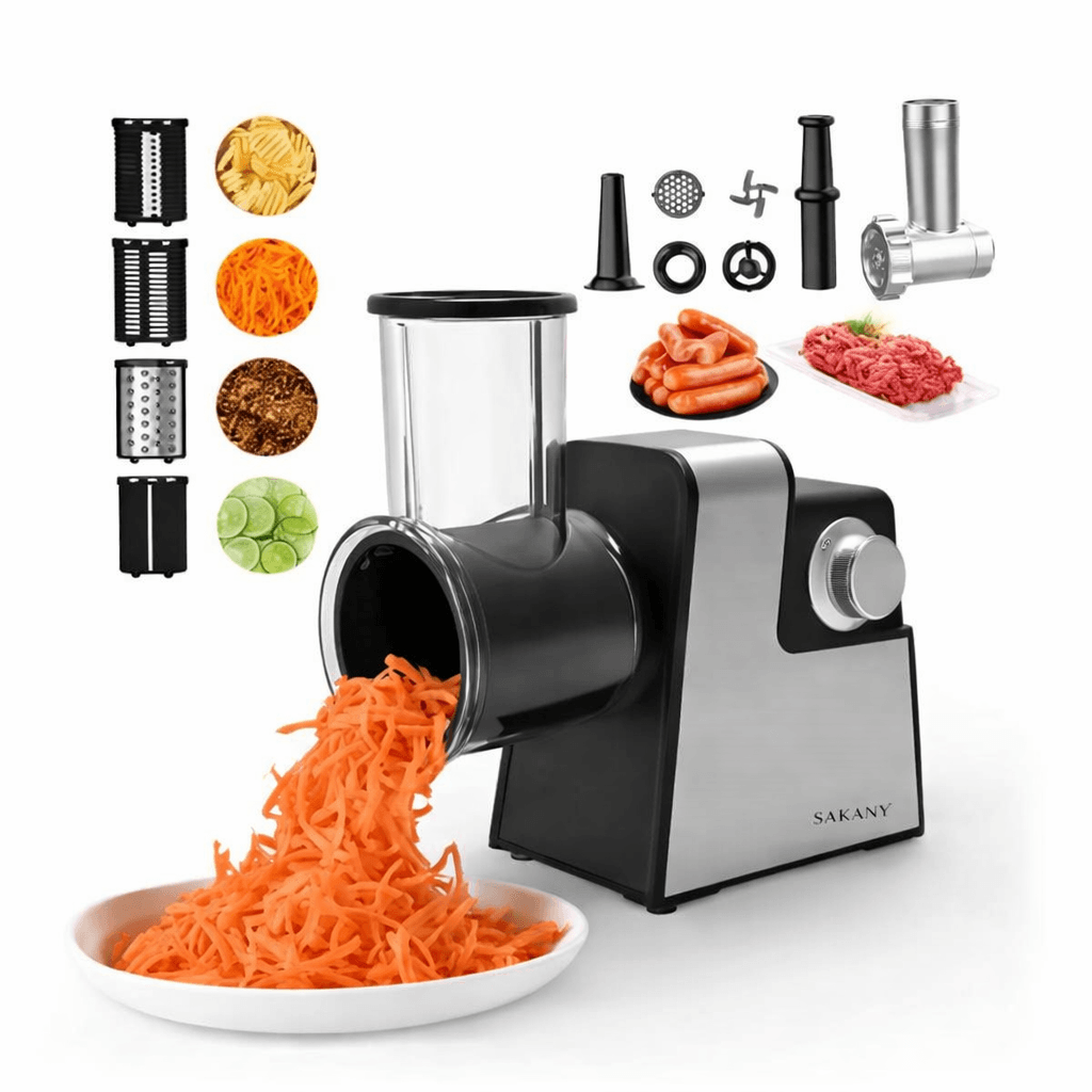 Електрична м’ясорубка 4в1 SOKANY SK-06010 (1000 Вт) | Універсальний кухонний комбайн із соковичавницею