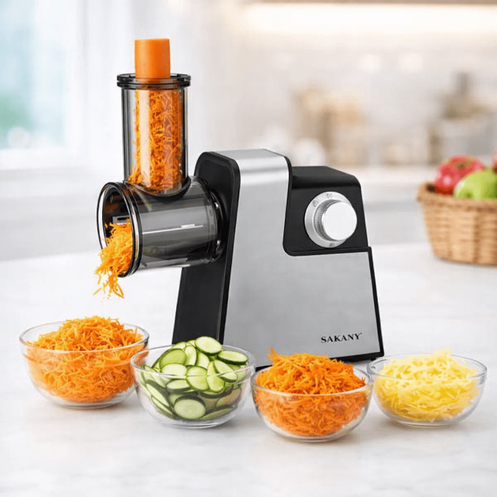 Електрична м’ясорубка 4в1 SOKANY SK-06010 (1000 Вт) | Універсальний кухонний комбайн із соковичавницею