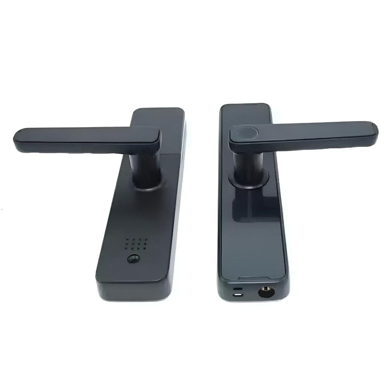 Розумний дверний замок із біометрією на батарейках і USB, Bluetooth, TUYA/ Електронний замок із паролем