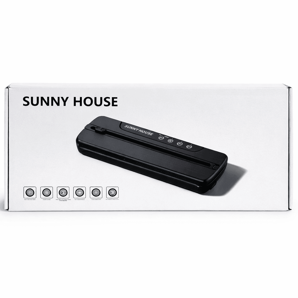 Вакууматор побутовий для харчових продуктів Vacuum Sealer LY-1122 110 W 60 кПа вакуумний пакувальник автоматичний