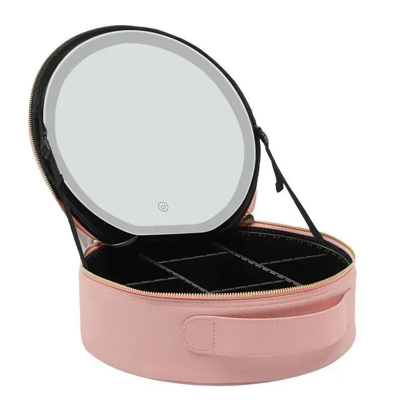 Портативний органайзер для косметики з LED дзеркалом і сенсорною підсвіткою Beauty Travel Case