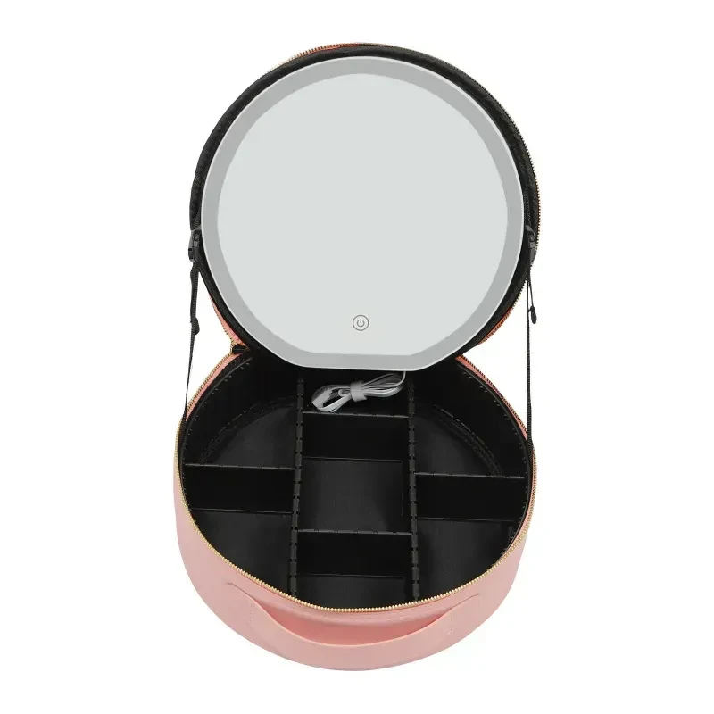 Портативний органайзер для косметики з LED дзеркалом і сенсорною підсвіткою Beauty Travel Case