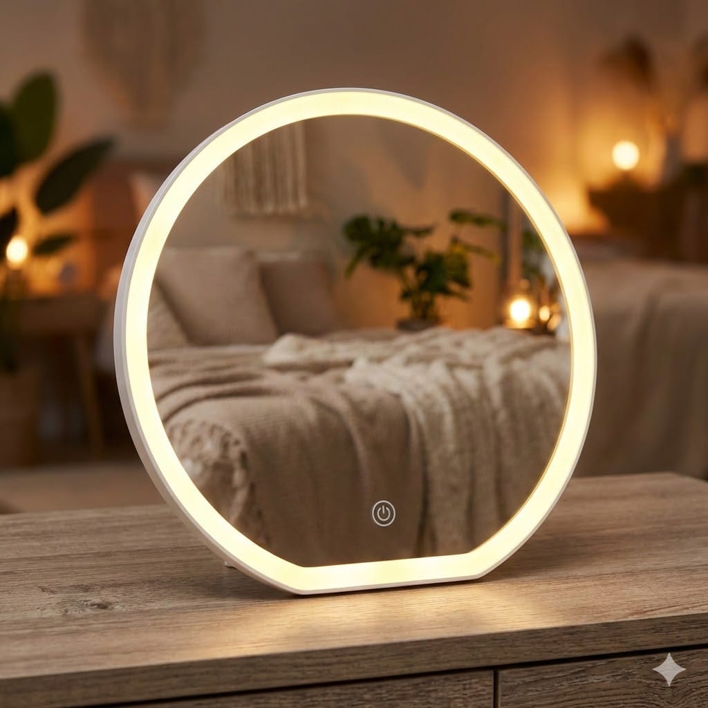 Настільне косметичне дзеркало для макіяжу з LED-підсвіткою XL-1646