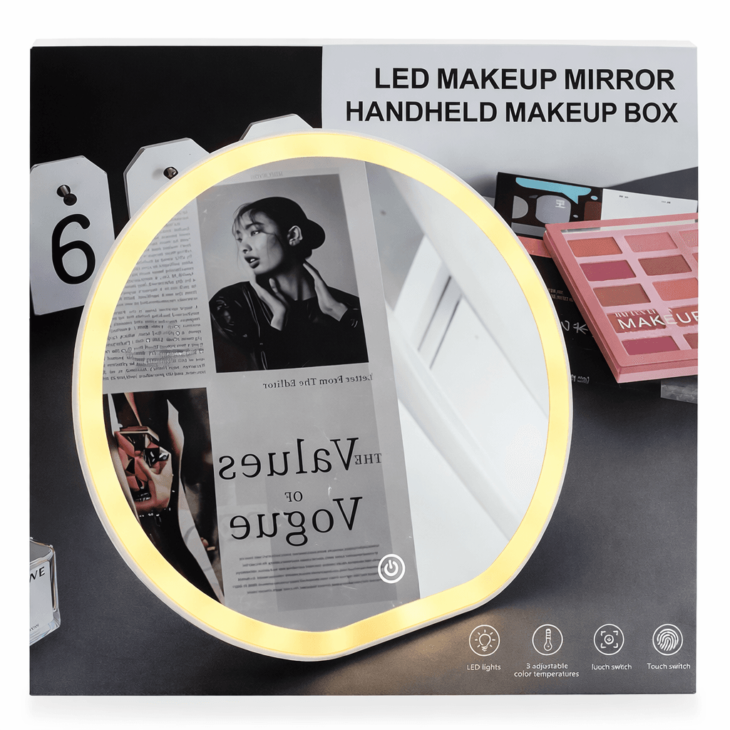 Настільне косметичне дзеркало для макіяжу з LED-підсвіткою XL-1646