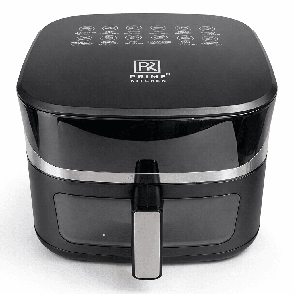 Аерогриль Prime Kitchen AF1012DT, 14 л, з подвійними нагрівальними елементами (2 ТЕНи), сенсорне керування, вікно огляду, 80–200 °