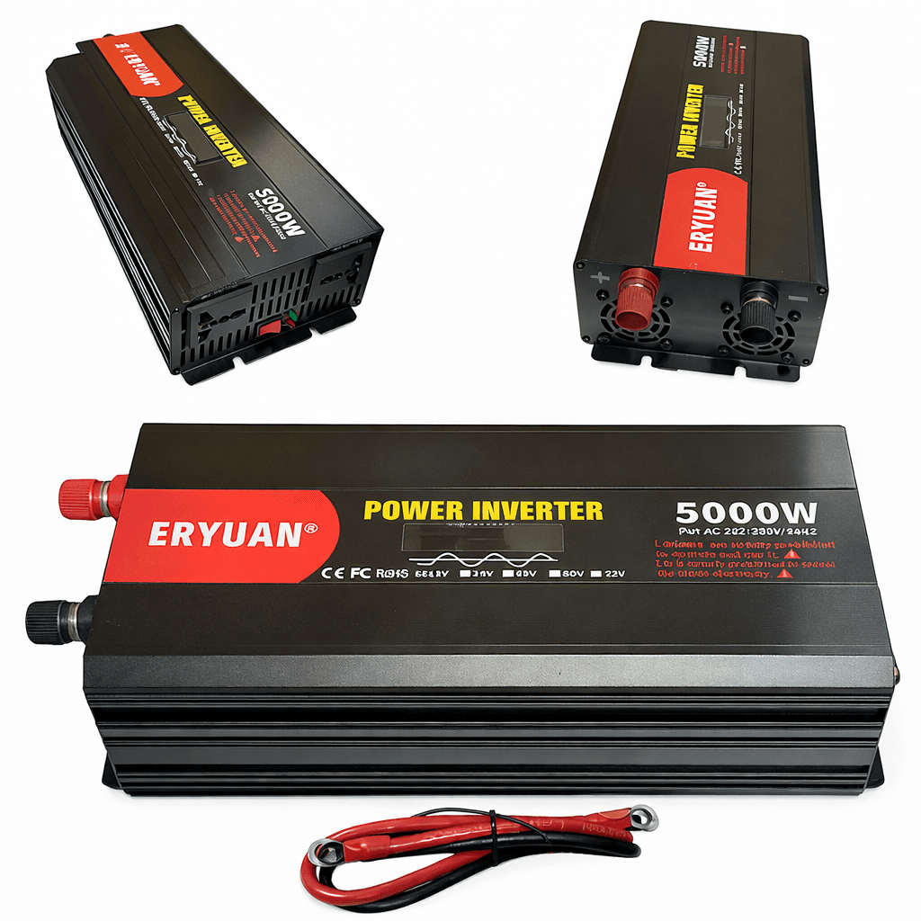 Інвертор для автомобільних акумуляторів 12 V 220 V 5000 W Перетворювач напруги для квартири чистий синус
