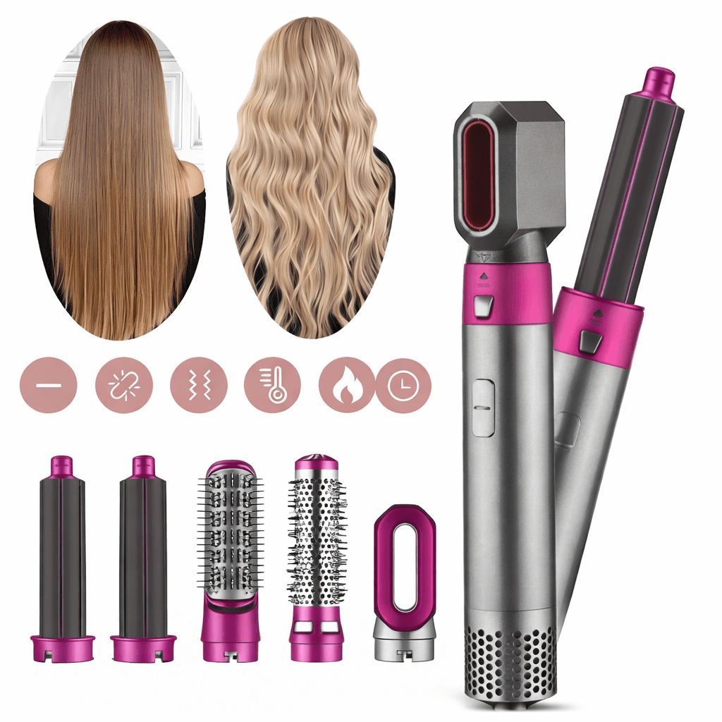Стайлер для укладання волосся Hot Air Styler 5в1 з ефектом Коанда, 1000 Вт, 5 насадок, з кейсом